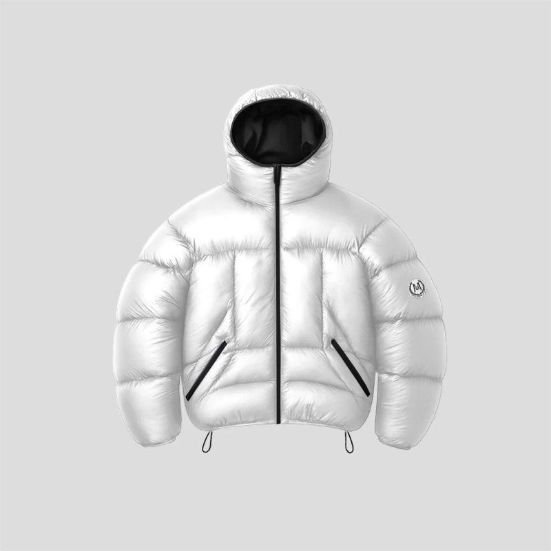 画像7: HOMME Logo Print Reverse Bull Down Jacket　ユニセックス 男女兼用 オムロゴリバーシブルダウンジャケットブルゾンコート (7)