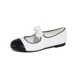画像2: Women's leather Bowknot Flat Ballet Pumps Shoes  蝶々結びレザーフラット バレエシューズ パンプス　 (2)