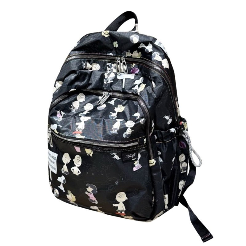 画像1: Snoopy & Friends Print Backpack Bag スヌーピー＆フレンズプリントバックパックリュックバッグ (1)