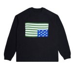 画像1: Unisex American Stars and Stripes Knitted Sweater Knit  ユニセックス男女兼用アメリカ星条旗編み込み セーター (1)