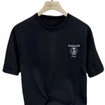 画像2: Unisex California bear Circle Cross Backprint T-shirt  ユニセックス カリフォルニア ベア 男女兼用 十字架 サークル クロス 熊 プリント 半袖 Tシャツ (2)