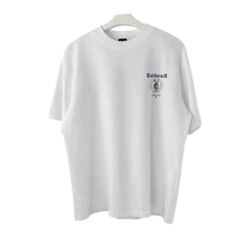 画像3: Unisex California bear Circle Cross Backprint T-shirt  ユニセックス カリフォルニア ベア 男女兼用 十字架 サークル クロス 熊 プリント 半袖 Tシャツ (3)