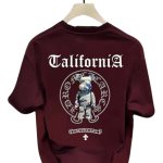 画像6: Unisex California bear Circle Cross Backprint T-shirt  ユニセックス カリフォルニア ベア 男女兼用 十字架 サークル クロス 熊 プリント 半袖 Tシャツ (6)