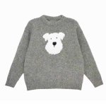 画像7: Unisex Fluffy puppy round neck sweater knit  男女兼用 モコモコパピーラウンドネックセーターニット (7)