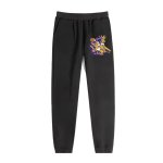 画像1: Unisex Donald Duck & Mickey Mouse flaming basketball print Sweat Pants ユニセックス男女兼用プリントドナルドダック＆ミッキーマウス 炎のバスケットボールプリント スウェット パンツ (1)