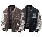 画像5: Alphabet logo and number embroidery. Down-filled stadium jacket. ユニセックス 男女兼用アルファベットロゴ&ナンバー刺繍ダウン入りスタジャンスタジアムジャンパー  MA-1 ボンバー ジャケット ブルゾン (5)