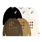 画像1: Unisex GRAF&WU BooGhost Long Sleeve Tshirts グラフアンドユー ゴースト オバケ ロゴ キャラクター ロンT 長袖Tシャツ     (1)