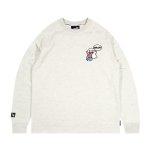 画像4: Unisex GRAF&WU BooGhost Long Sleeve Tshirts グラフアンドユー ゴースト オバケ ロゴ キャラクター ロンT 長袖Tシャツ     (4)