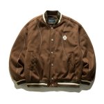 画像2: Baseball embroidery Stadium Jacket ユニセックス 男女兼用ベースボール刺繍スタジャンスタジアムジャンパー  MA-1 ボンバー ジャケット ブルゾン (2)