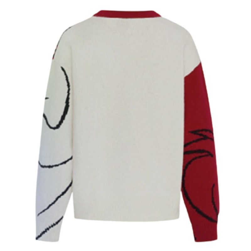 画像2: 25 Women Littlemermaid Ariel Big Face braided round neck sweater リトルマーメイド アリエル編み込み 丸首ラウンドネックセーター　 (2)