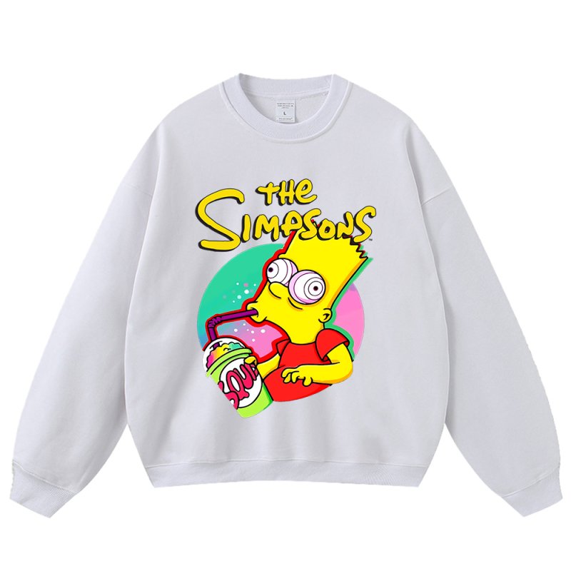 画像3: Drink Bart Simpson print sweatshirt　ユニセックス 男女兼用ドリンクバートシンプソンプリント スウェットトレーナー (3)