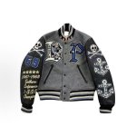 画像3: Pirates of the Caribbean embroidery stadium jacket　ユニセックス 男女兼用パイレーツオブカリビアン海賊刺繍スタジャンスタジアムジャンパー  MA-1 ボンバー ジャケット ブルゾン (3)