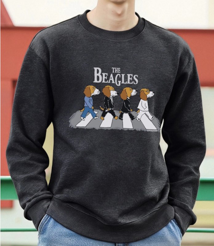 画像8: Unisex The Beagles Abbey Road Print Sweatshirt ユニセックス 男女兼用ザビーグルズアビーロードプリントスウェットシャツ トレーナー (8)