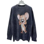 画像2: Tom and Jerry Damage Sweater Pullover トムとジェリー トム＆ジェリー ダメージ加工 セーター プルオーバー (2)