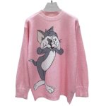 画像5: Tom and Jerry Damage Sweater Pullover トムとジェリー トム＆ジェリー ダメージ加工 セーター プルオーバー (5)