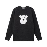 画像6: SALE セール Unisex Fluffy puppy dog round neck sweater knit  男女兼用 モコモコパピー ドッグ 犬 ラウンドネックセーターニット (6)