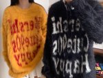 画像5: Unisex Mink-like logo knitted round neck sweater  Knit  ユニセックス男女兼用ミンク調ロゴ編み込みラウンドネックセーター (5)