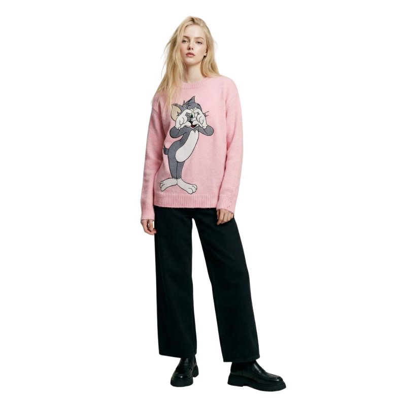 画像6: Tom and Jerry Damage Sweater Pullover トムとジェリー トム＆ジェリー ダメージ加工 セーター プルオーバー (6)
