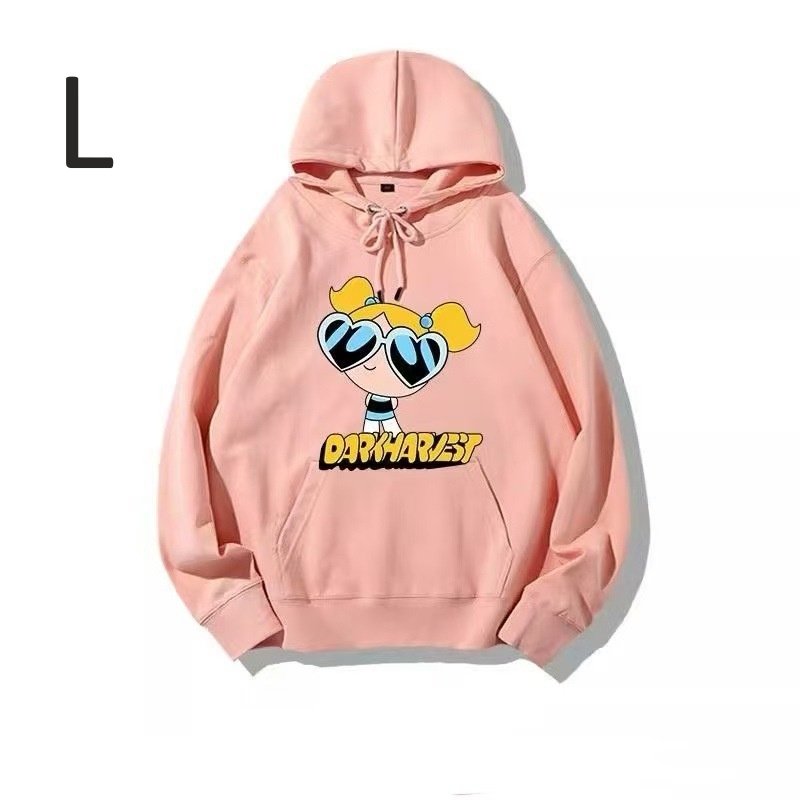 画像12: Unisex Powerful Girl Print Hoodie　ユニセックス男女兼用パワフルガールプリントフディージャケットパーカー  (12)