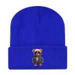 画像6: Unisex Hip Hop Bear One-Point Knit Cap Beanie  hat ユニセックス 男女兼用 ヒップホップベア ワンポイント ニット帽 ニットキャップ ビーニー (6)