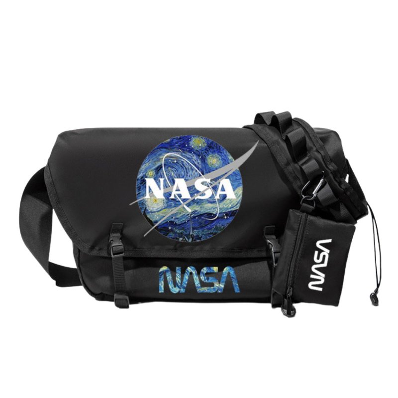画像3: Unisex NASA Printed Design Shoulder Bagユニセックス 男女兼用 ナサ プリント ナイロン ショルダーバッグ 斜め掛け (3)