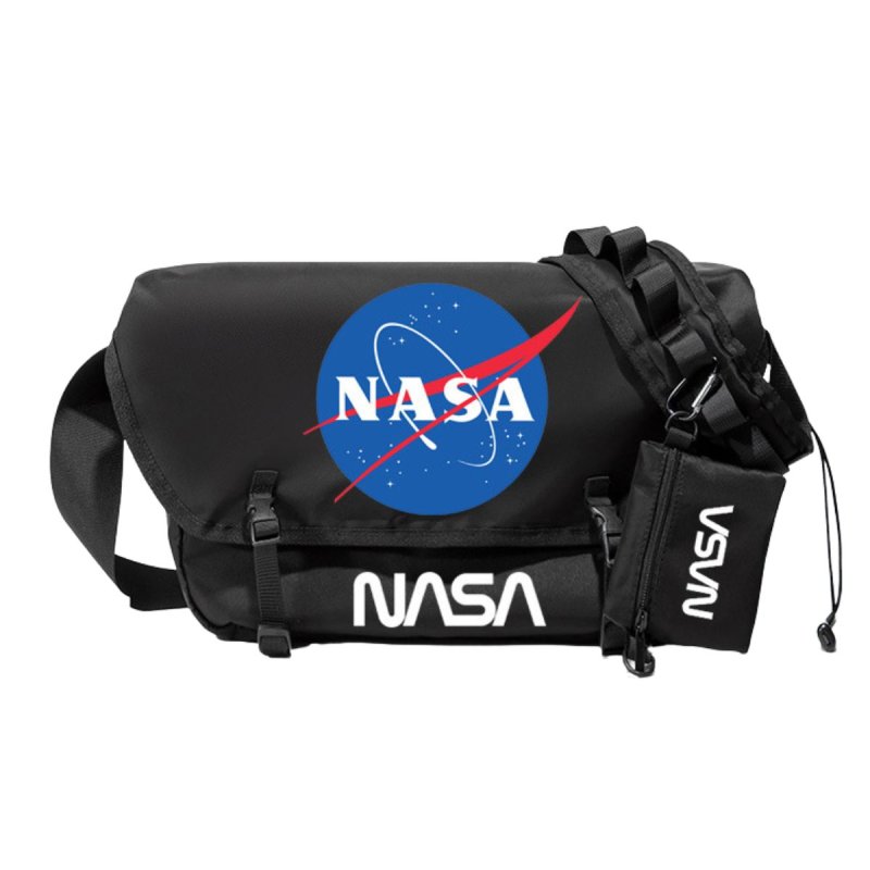 画像1: Unisex NASA Printed Design Shoulder Bagユニセックス 男女兼用 ナサ プリント ナイロン ショルダーバッグ 斜め掛け (1)