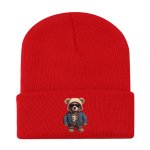 画像9: Unisex Hip Hop Bear One-Point Knit Cap Beanie  hat ユニセックス 男女兼用 ヒップホップベア ワンポイント ニット帽 ニットキャップ ビーニー (9)