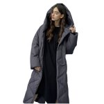 画像2: 25 Women's Aline Oversized down jacket shawl  coat Aライン オーバーサイズ ホワイト ダック ダウンコート コクーンコート (2)