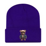 画像8: Unisex Hip Hop Bear One-Point Knit Cap Beanie  hat ユニセックス 男女兼用 ヒップホップベア ワンポイント ニット帽 ニットキャップ ビーニー (8)