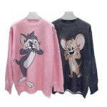画像4: Tom and Jerry Damage Sweater Pullover トムとジェリー トム＆ジェリー ダメージ加工 セーター プルオーバー (4)