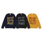 画像4: Unisex Mink-like logo knitted round neck sweater  Knit  ユニセックス男女兼用ミンク調ロゴ編み込みラウンドネックセーター (4)