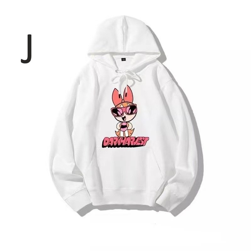 画像10: Unisex Powerful Girl Print Hoodie　ユニセックス男女兼用パワフルガールプリントフディージャケットパーカー  (10)