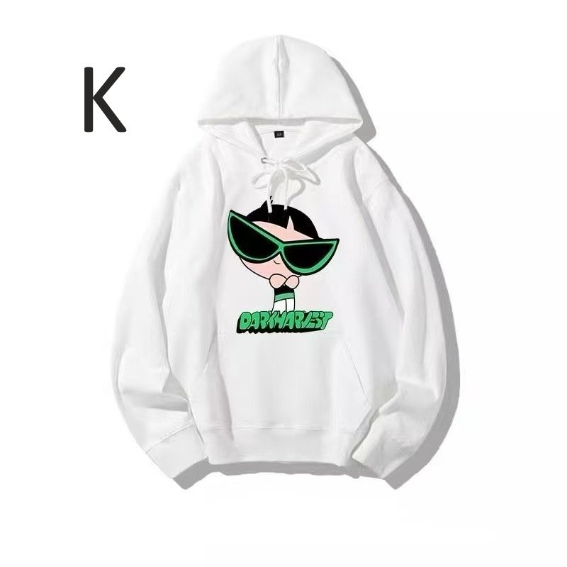 画像11: Unisex Powerful Girl Print Hoodie　ユニセックス男女兼用パワフルガールプリントフディージャケットパーカー  (11)