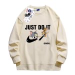 画像4: Nasa Tom & Jerry Broken Swoosh print Sweat Shirt  ユニセックス 男女兼用 ナサ トムとジェリー トム＆ジェリー ブロークンスウッシュ プリント スウェットシャツ トレーナー  (4)