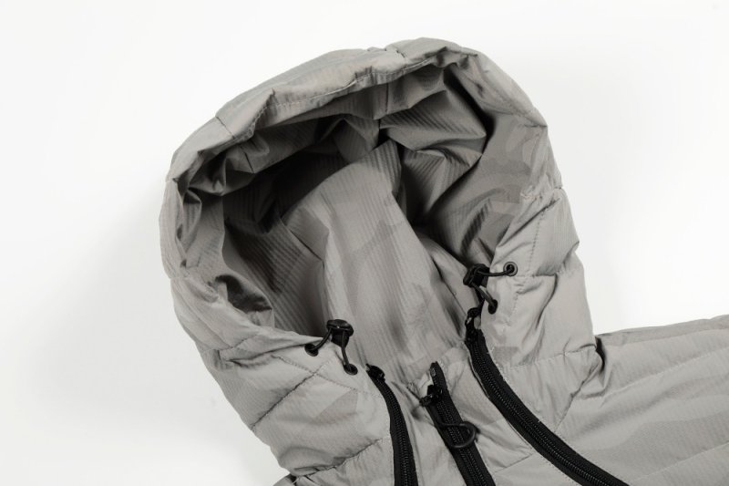 画像6:  Unisex Camouflage White Duck Down Hoodie Jacket   男女兼用 家紋迷彩ホワイトダッグ ダウンフーディジャケット ジャケット (6)