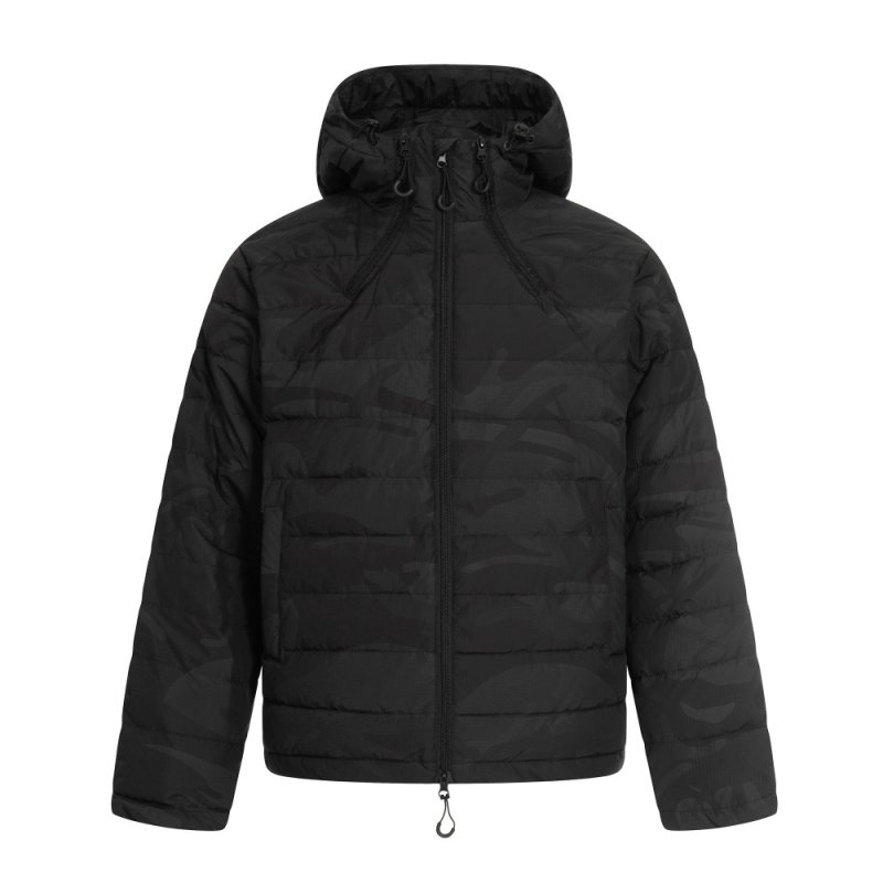 画像3:  Unisex Camouflage White Duck Down Hoodie Jacket   男女兼用 家紋迷彩ホワイトダッグ ダウンフーディジャケット ジャケット (3)