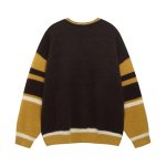 画像3: Unisex V-neck colorblock number 8 sweater Knit  ユニセックス男女兼用 Vネックカラーブロックナンバー8セータープルオーバ (3)