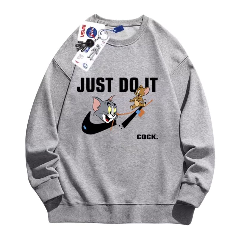 画像3: Nasa Tom & Jerry Broken Swoosh print Sweat Shirt  ユニセックス 男女兼用 ナサ トムとジェリー トム＆ジェリー ブロークンスウッシュ プリント スウェットシャツ トレーナー  (3)