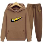 画像11: Homer Homer Simpson  Hoodie Sweatsuit Hoodie & Pants Set　ユニセックス男女兼用 ホーマーシンプソンプリントスウェット フーディ&パンツ セットアップ (11)