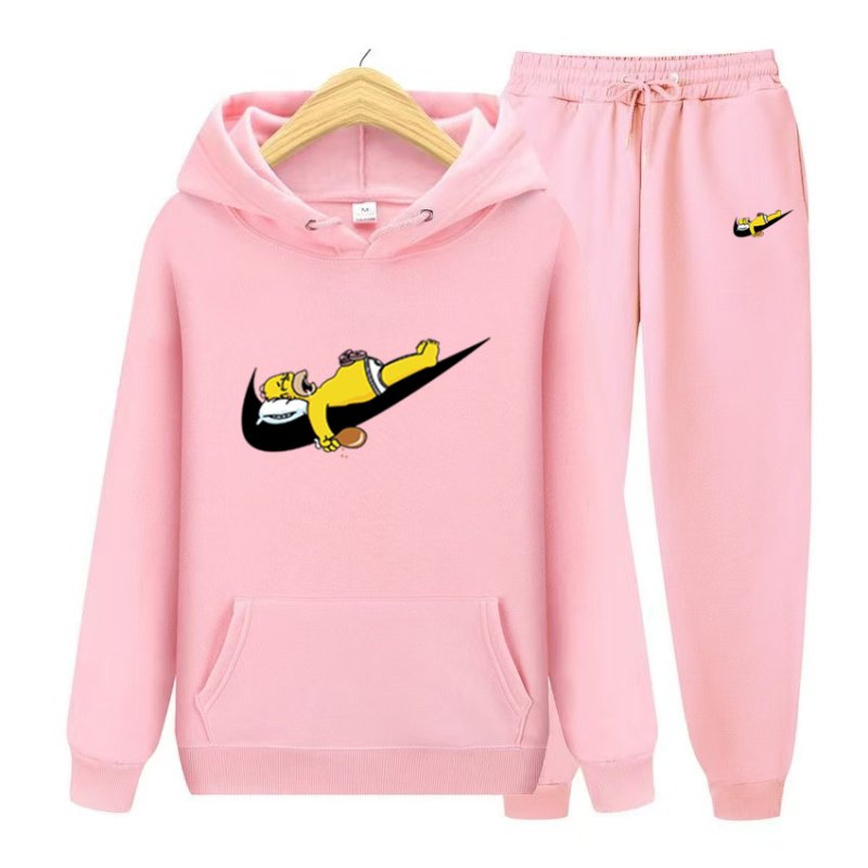 画像10: Homer Homer Simpson  Hoodie Sweatsuit Hoodie & Pants Set　ユニセックス男女兼用 ホーマーシンプソンプリントスウェット フーディ&パンツ セットアップ (10)