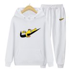 画像8: Homer Homer Simpson  Hoodie Sweatsuit Hoodie & Pants Set　ユニセックス男女兼用 ホーマーシンプソンプリントスウェット フーディ&パンツ セットアップ (8)