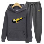 画像5: Homer Homer Simpson  Hoodie Sweatsuit Hoodie & Pants Set　ユニセックス男女兼用 ホーマーシンプソンプリントスウェット フーディ&パンツ セットアップ (5)