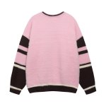 画像4: Unisex V-neck colorblock number 8 sweater Knit  ユニセックス男女兼用 Vネックカラーブロックナンバー8セータープルオーバ (4)