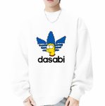 画像4: Unisex DASABI Merge Mama Shinpson Print Sweatshirt　ユニセックス男女兼用ダサビマージシンプソンプリントスウェットシャツトレーナー (4)