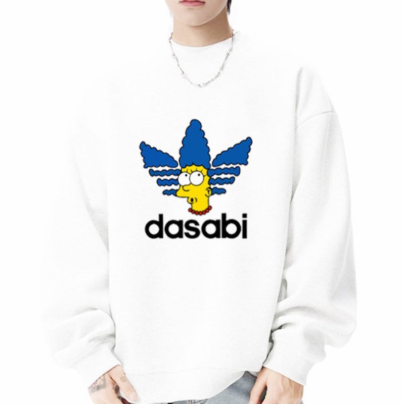 画像4: Unisex DASABI Merge Mama Shinpson Print Sweatshirt　ユニセックス男女兼用ダサビマージシンプソンプリントスウェットシャツトレーナー (4)