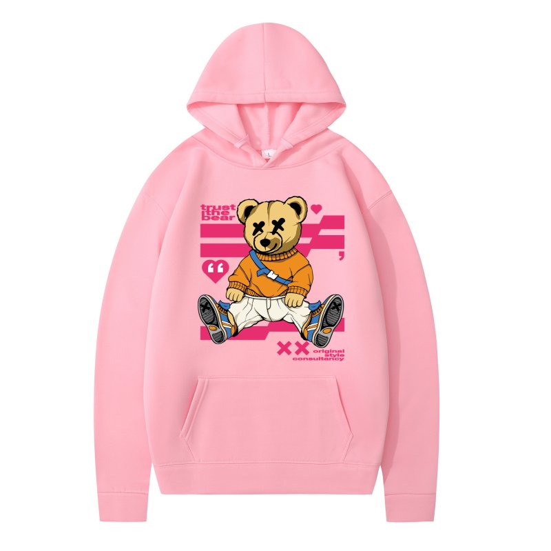 画像4: KAWSbear Hoodie Hoodie sweatshirt ユニセックス 男女兼用 カウズベアプリントスウェット パーカー (4)
