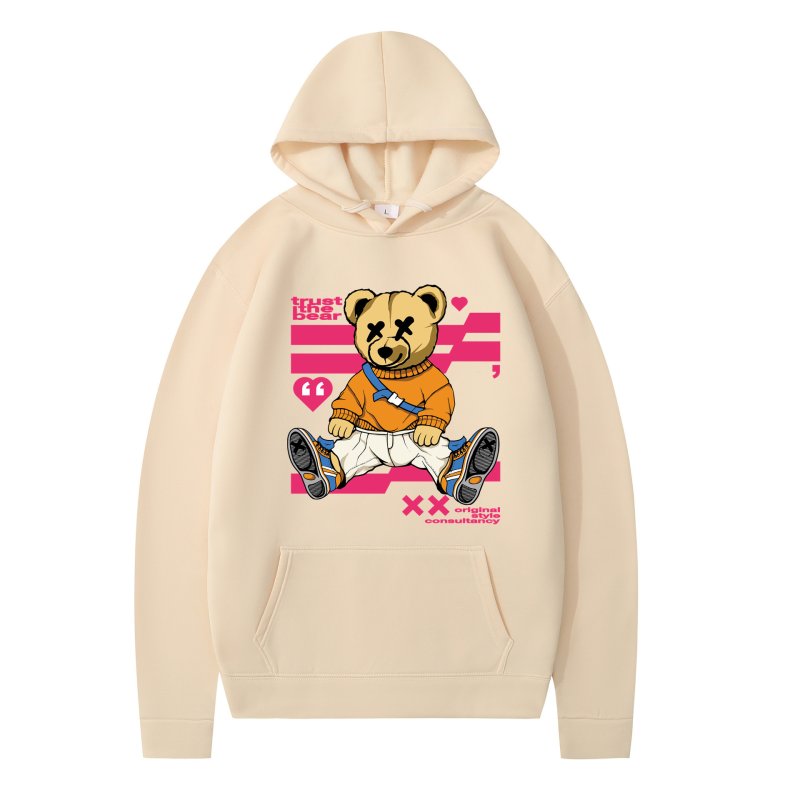 画像3: KAWSbear Hoodie Hoodie sweatshirt ユニセックス 男女兼用 カウズベアプリントスウェット パーカー (3)