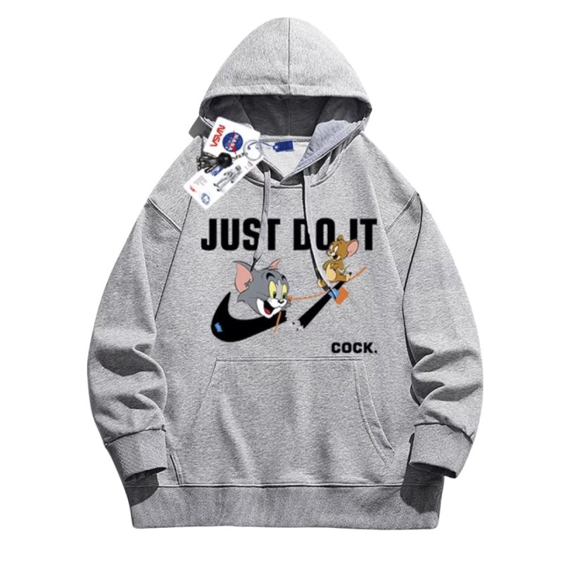 画像4: Nasa Tom & Jerry Broken Swoosh print Sweat Hoodie ユニセックス 男女兼用 ナサ トムとジェリー トム＆ジェリー ブロークンスウッシュ プリント スウェット パーカー トレーナー  (4)