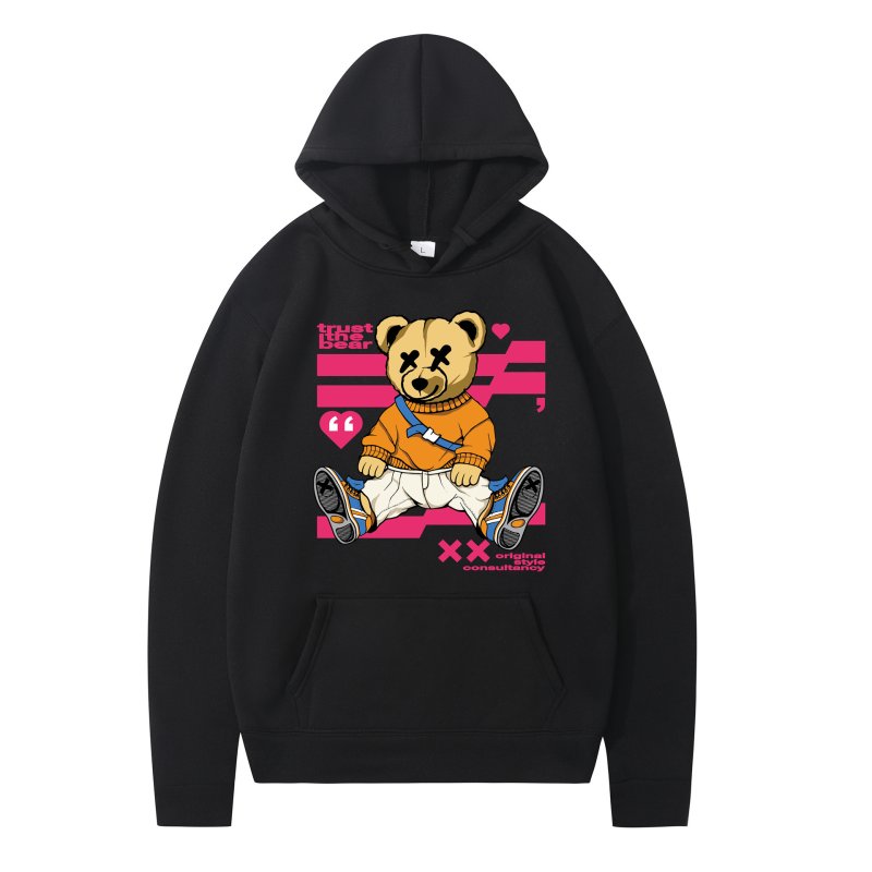 画像2: KAWSbear Hoodie Hoodie sweatshirt ユニセックス 男女兼用 カウズベアプリントスウェット パーカー (2)