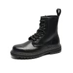 画像3: British high-top Lace up Martin boots shoes メンズ イギリス調 ブリティッシュ ハイカット レザーレースアップ マーティンブーツ  (3)